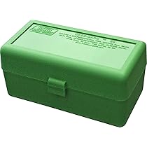 MTM 50 Round Flip-Top Rifle Ammo Box WSM, 45-70 (Green