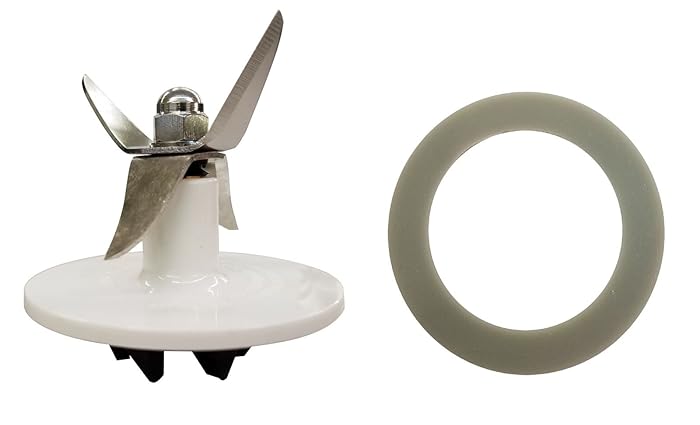 Blender Blade Assembly for Cuisinart BFP-703, BFP-10,SPB-7, White + Gasket