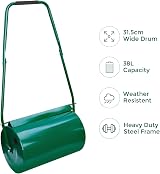 Crystals 38L Heavy Duty Garden Lawn Roller Steel Construction 38L view 4