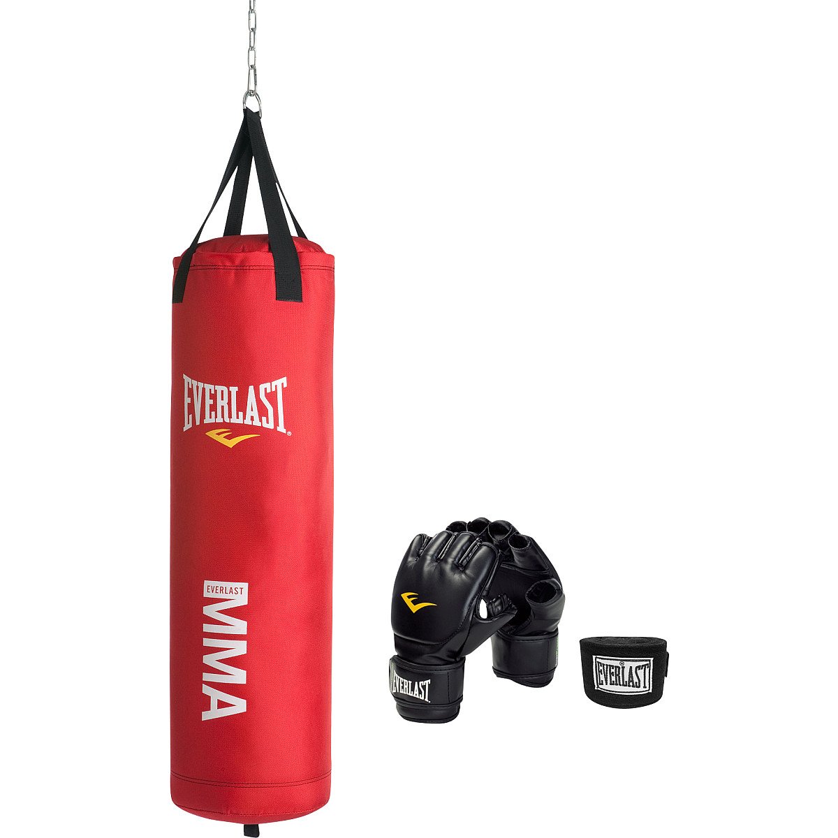 everlast mma punching bag red