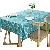Lamberia Rectangle Polyester Fabric Tablecloth Heavyweight Spill-Proof and Stain Resistant, 60"x120" Oblong, Seats 12-14 Peop