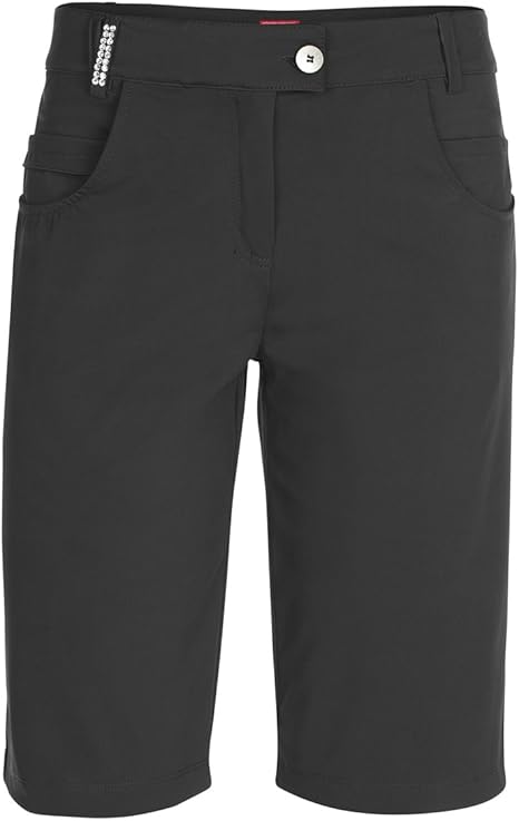 womens black walking shorts