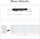 rabbitgoo Static Window Film Privacy Frosted Glass 44.5 x 400 cm Stripe Pattern view 6