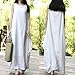 Romacci Women Maxi Sleeveless Dress Plus Size Pockets Loose Swing Tank Tunic Dress White