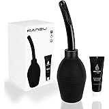 RANEU Enema Bulb Kit with Lube Anal Douche Superior Materials Douche for Men Women Made of Comfortable Material