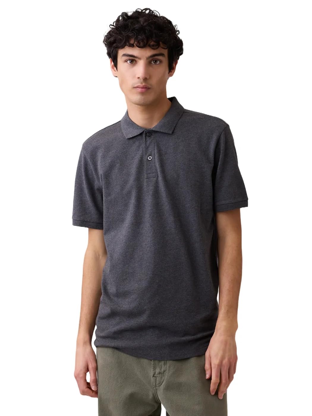 GAP Mens Stretch Pique Polo Shirt B65 S Image