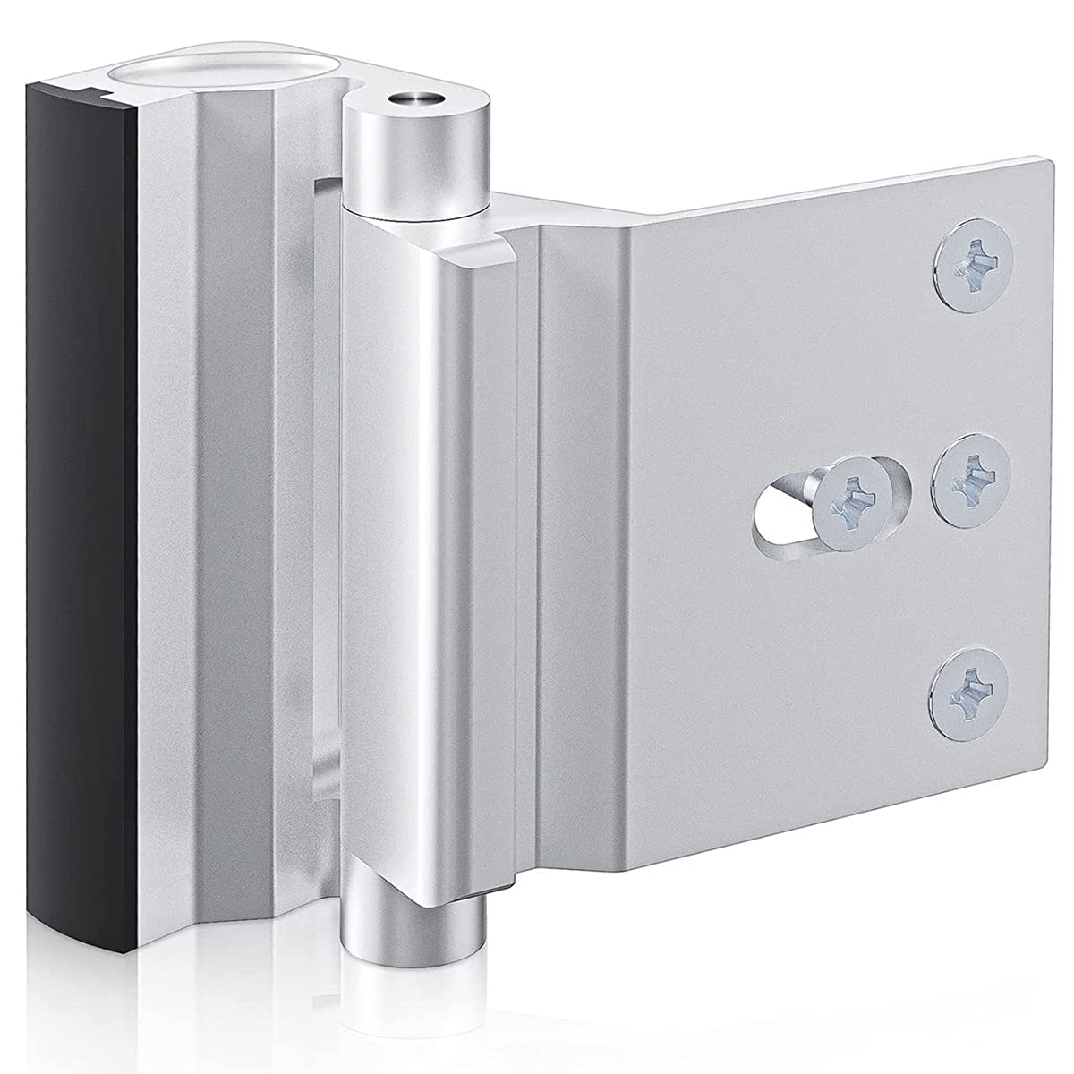 Photo 1 of Door Reinforcement Lock 3inch Sturdy Home Security Door Lock with 8 Screws 800lbs of Force Childproof Safety Door Lock Prevent Unauthorized Entry for Home Privacy