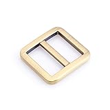 CRAFTMEMORE Flat Metal Slide Buckle Triglide Strap