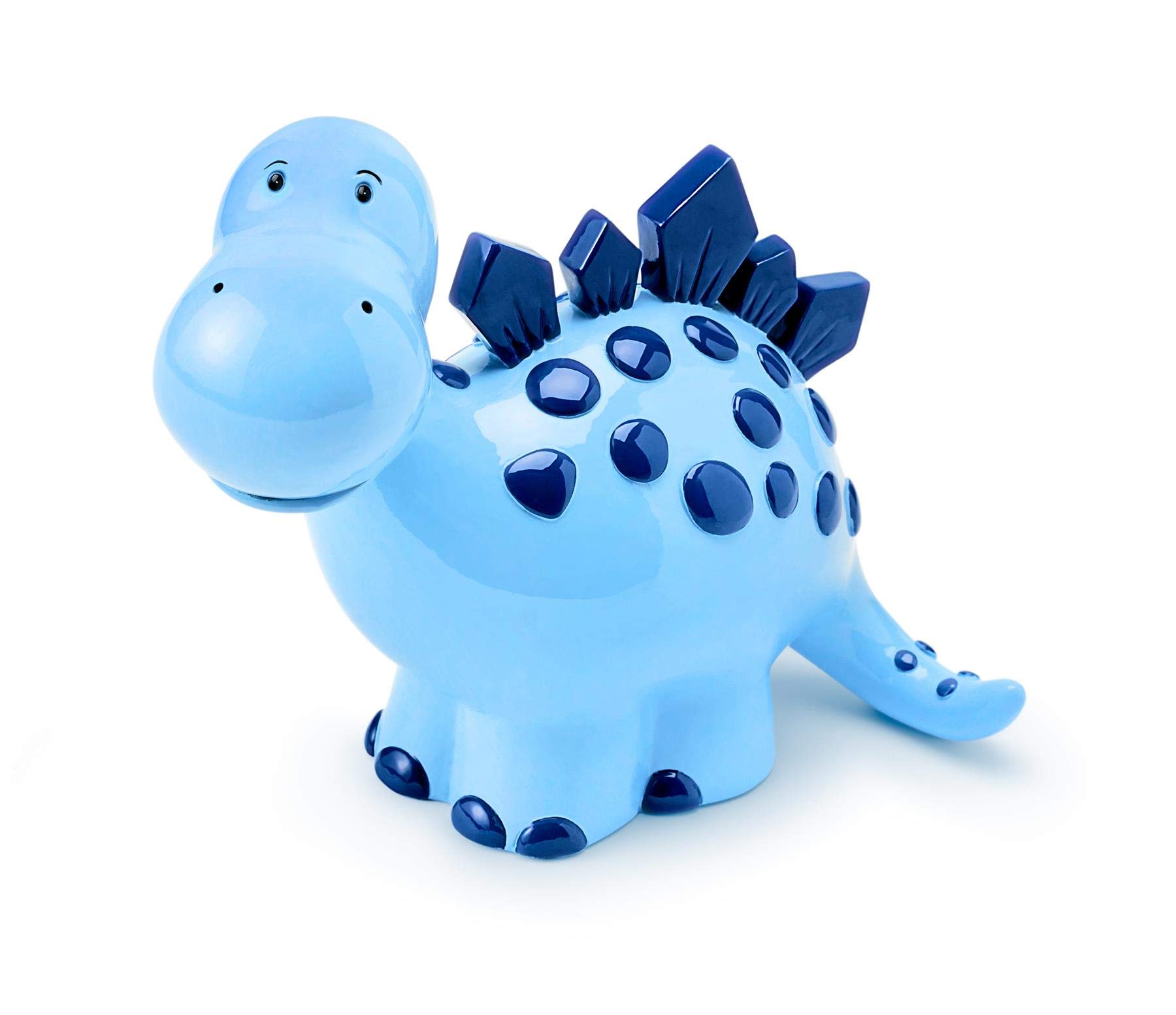 Mousehouse Gifts - Blue Stegosaurus Piggy Bank, Dinosaur Money Box for Boys and Girls