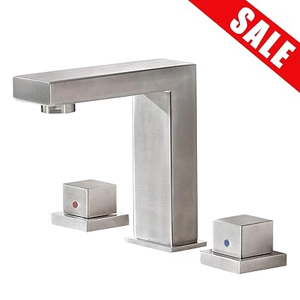 Vapsint Best Quality Three Holes Two Handle Brushed Nickel Steel