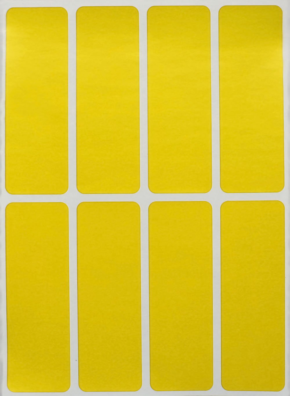 Royal Green 7.5cm x 2.5cm Labels for Color Coding Yellow Rectangle Stickers to Write on120 Pack