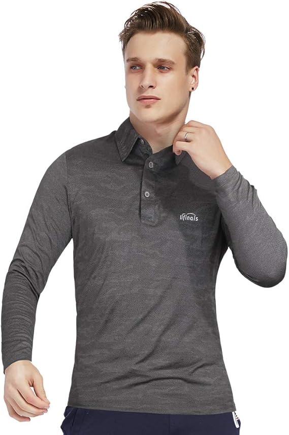 long sleeve dri fit shirts with collar