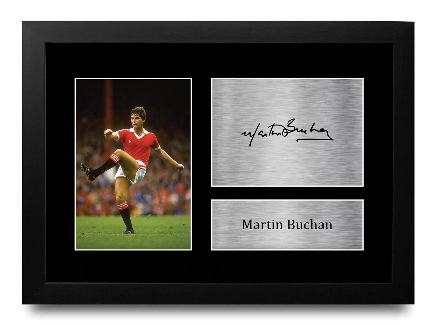 HWC Trading FR A4 Martin Buchan Gifts Printed Signed Autograph Picture for Football Fans and Supporters - A4 Framed