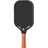 Pickleball Paddle, USA Pickleball Approved, 3K Raw Carbon Fiber Surface (CFS) High Grit &amp; Spin, with 16MM Polypropylene Honeycomb Core, Ideal for Novice and Professional Players