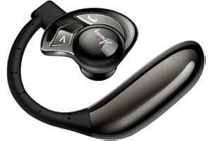 AMINY Bluetooth Headset,Wireless Bluetooth Earpiece Compatible with iPhone/Android Cell Phones,Auriculares Bluetooth Earpiece 28 Hrs Talking Time