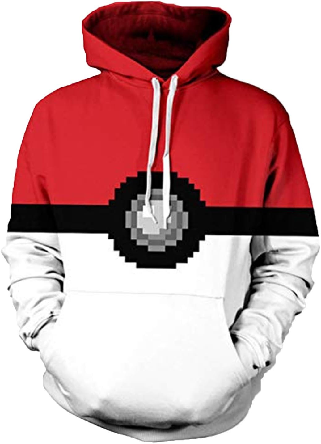 swimstore Men 3D Print Pokemon Pokeball Sweatshirt Clothing Unisex Couples Long Sleeves Hoodies
