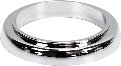 Tycner Bathroom Faucet Base Ring Gasket Chrome Plastic 32mm ID 50mm OD