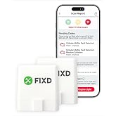FIXD Bluetooth OBD2 Scanner - Car Diagnostic Check Engine Code Reader | iPhone/Android compatible | Automotive scan tool for repairs + buying | Enhanced manufacturer data