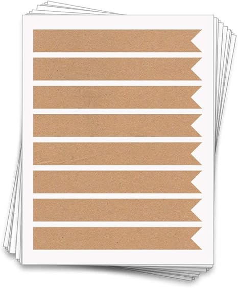 Printable adhesive flag labels