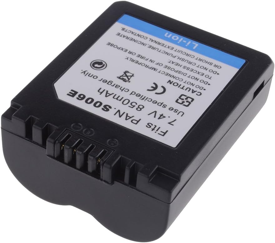 Chargeur Panasonic CGA-S006 Lumix DMC-FZ7 FZ8 FZ18 FZ28 FZ30 FZ38 FZ50 Leica V-LUX 1