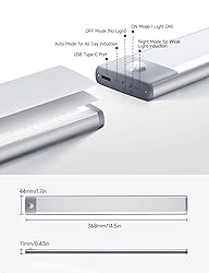 YIGER 2 Packs Under Cabinet Lights, 2000mAh