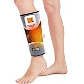 Cordless Leg Massager for Circulation and Pain Relief - 5000mAh Portable Heating Pad for Leg and Calf with 3-Level Vibration Massage, 104-140℉ Adjustable Temperature & 30/45/60 Min Timer