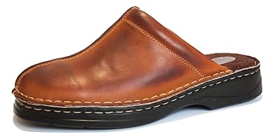 mens leather clogs shoes
