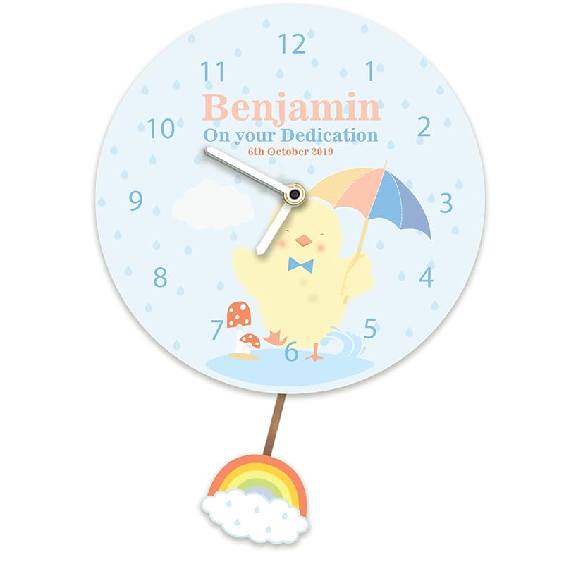 personalised clock baby