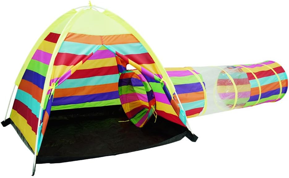 Acelane Dome Tent and Instant Tunnel Play Tent Kids Playhouse Toy Gift for Boys and Girls For Indoor and Outdoor Beach Use (Multicolor)
