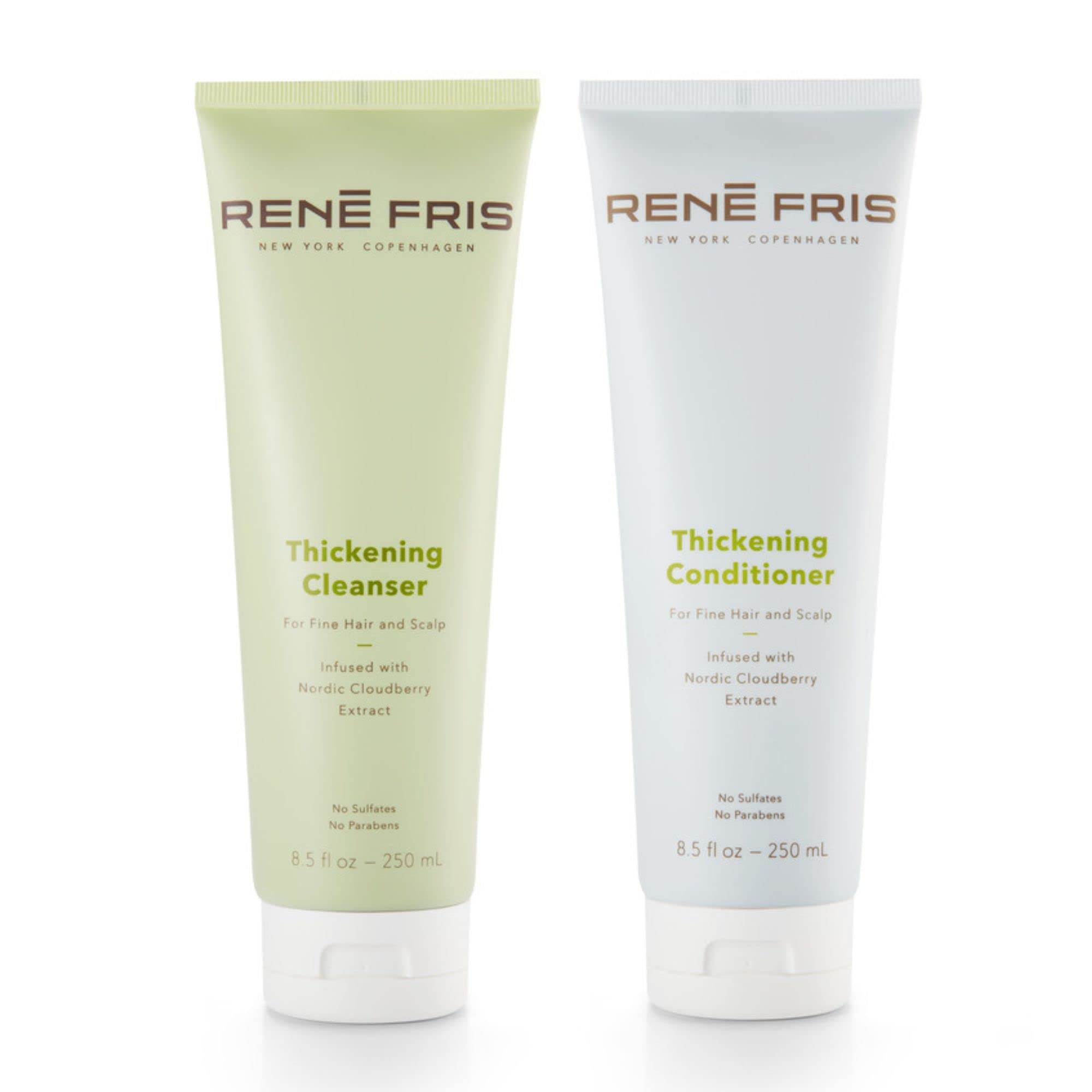 Thickening Cleanser & Conditioner 250ml for Fine Hair | Sulfates & Parabens Free | Promotes Natural Growth, Leaves Hair Feeling Thicker & Stronger | 8.5 FL oz