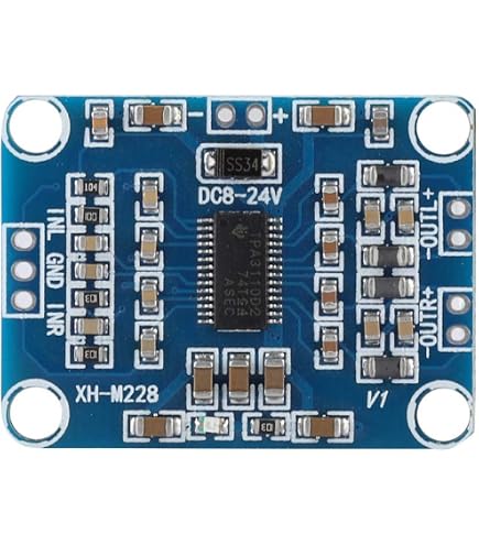 Amplificateur Audio Stéréo PAM8610 Hailege - 10W + 10W, Classe D, Alimentation 12V - Module AMP Portable Pour Haut-parleurs