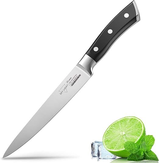 Amazon Com Utility Knife For Kitchen 6 Inch Chef Knife German High Carbon Stainless Steel Kitchen Knives With Ergonomic Handle Kitchen Dining