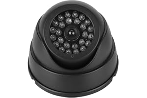 Dummy Camera, MR-18 Dummy Fake Dome Camera CCTV Surveillance Security Camera with 30pcs IR LEDs,Home Security Camera System w