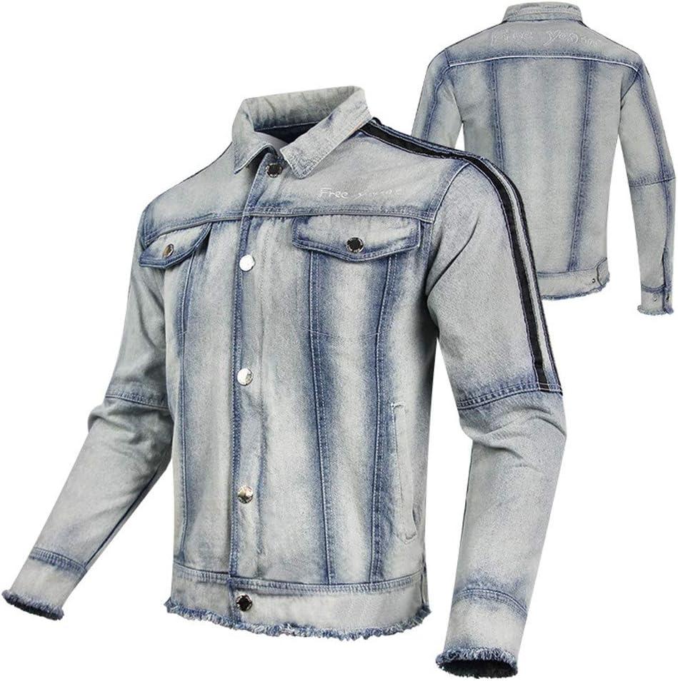 XEPAJS Mens Motorcycle Motorbike Jacket Cowboy Chaqueta Spine Dorsal Protection CE Armoured, for Cycling Riding Motocross Off-Road (S-3XL)