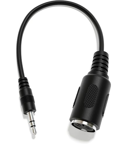 Cavo MIDI Da 5 Pin Femmina A TRS 3,5 Mm Per Akai, Korg, Novation – Adattatore Angolato