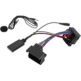 RATCHROLL Stereo Radio Harness for BMW E39 X5/X3 Z4/R50/R53 CD Radio Convenient Bluetooth AUX Adapter Music Cable Microphone Handsfree 1 Set