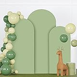 FANPROMS Sage Green Wedding Arch Cover Set of 3