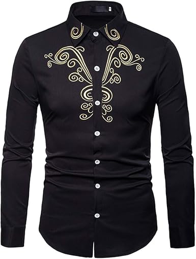 mens white embroidered dress shirt