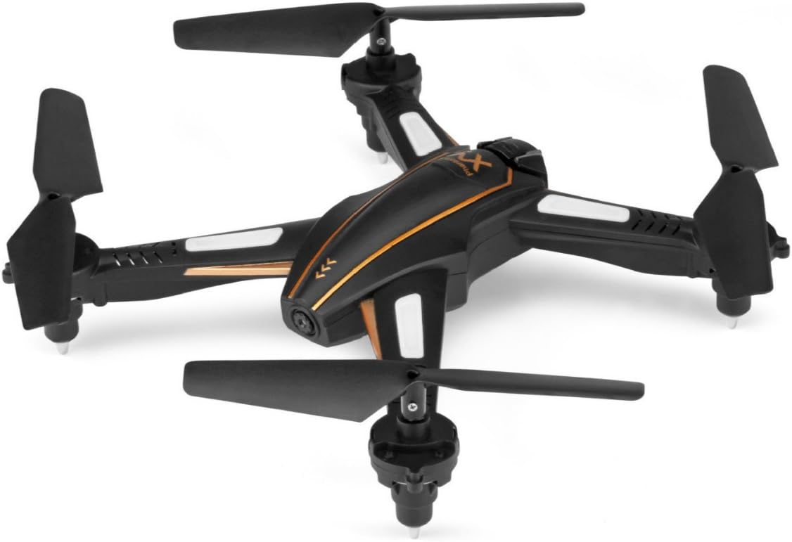 STOTOY FPV RC Drone with HD WiFi Camera Live Feed 2.4GHz 4CH 6-Axis Gyro Quadcopter with Altitude Hold and Headless Mode RTF Helicopter, Color Black