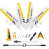 Totority Replacement Parts, S107 /S107G RC Helicopter Full Set Spare Parts, Yellow ABS Plastic &amp; Alloy, for RC Helicopter Enthusiasts