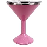 ORCA Tini 13oz Stainless Steel Martini Glass | Temperature Insulated Tumbler for Every Outdoor, Picnic, Poolside, Beach & Patio Party — Dusty Rose