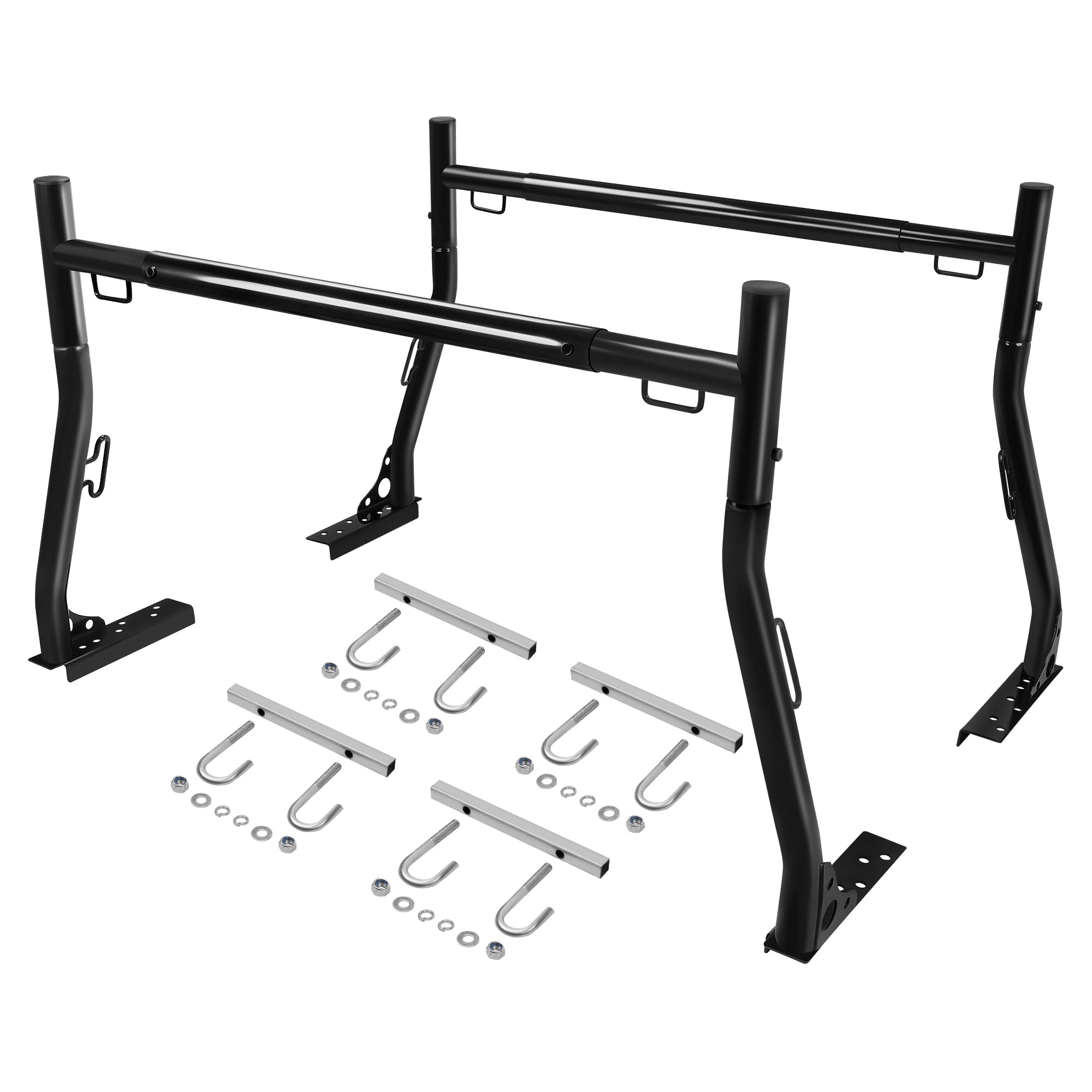 Photo 1 of JY PERFORMANCE Truck Ladder Racks 800Ibs Capacity Extendable Pick-up Truck Bed Ladder Rack, Universal Heavy Duty (J-Bolt Clamps)