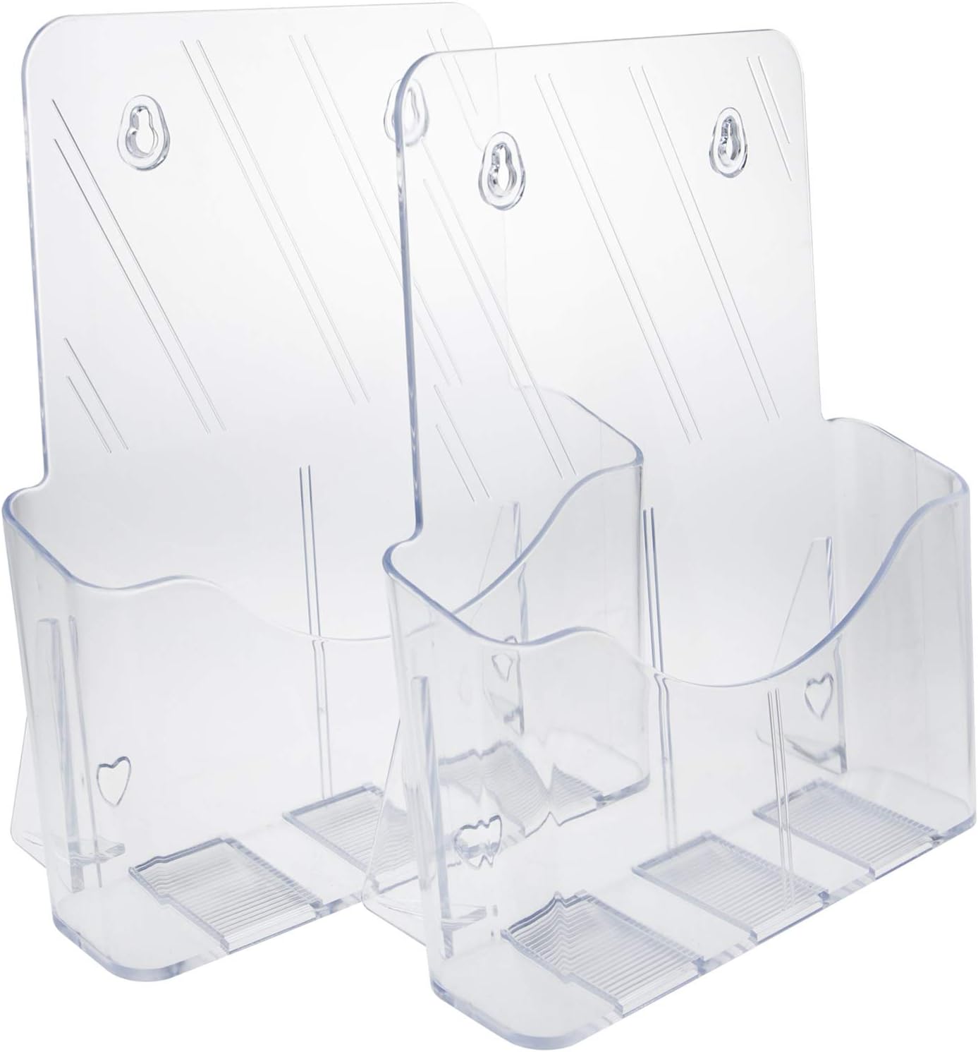 Yarlung 2 Pack Acrylic Brochure Holder, Booklet Display Stand Desk or