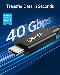 Anker USB C Cable,Thunderbolt 3.0,100W