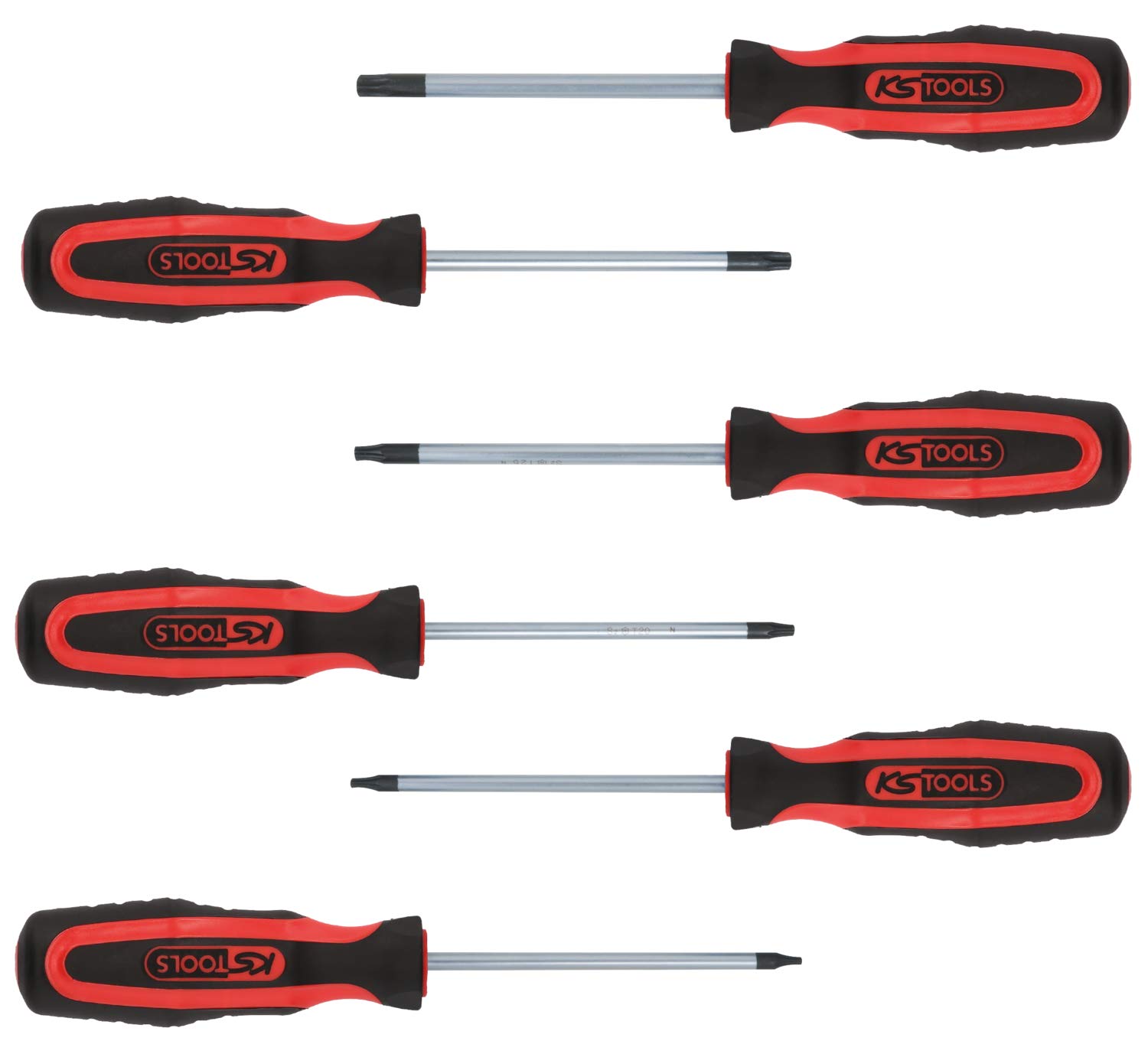KS Tools 159.0040 TX TB10-TB40 Ergo+ Tamperproof Screwdriver Set (6 Pieces)