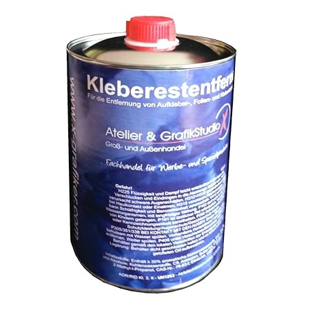 AGX SAUSTARK Kleberestentferner 1L zur Folienentfernung Kleber Beklebung entfernen Folienkleber Klebereste Entferner Aufklebe