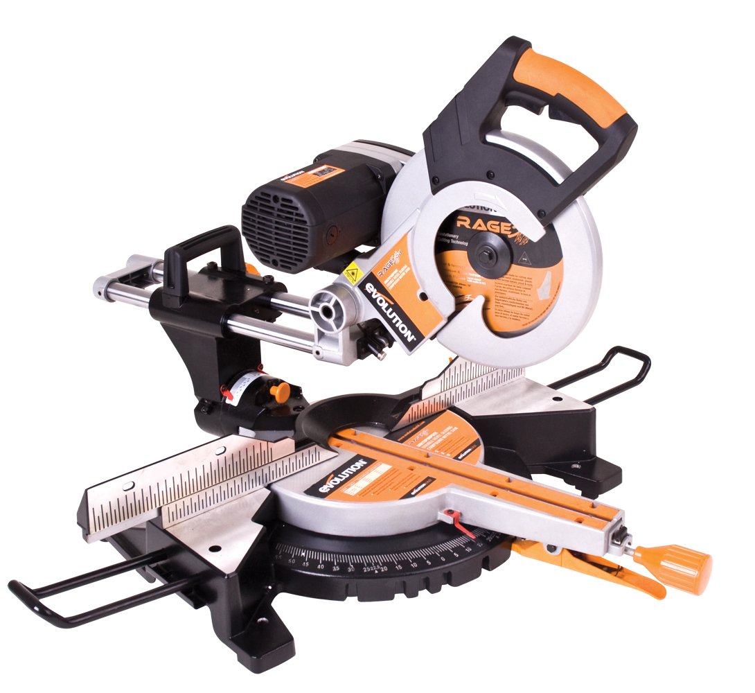 Evolution Power Tools RAGE 3DB 10Inch 10" Double Bevel Miter Saw
