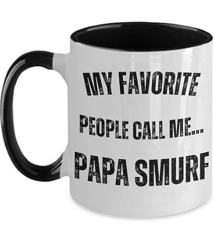 Amazon.com: Grouchy Smurf Neon Ceramic Coffee Mug, Novelty Gift Mugs for  Coffee, Tea and Hot Drinks, 11oz, White : Home & Kitchen