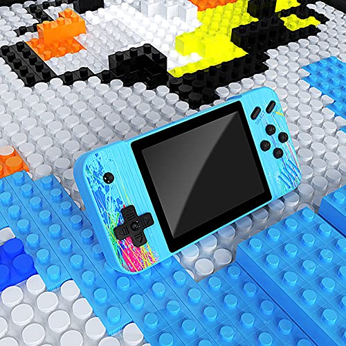 Handheld Game Console Horizontal Screen Retro Nostalgic Arcade Single Double 800 In One 3.5 Inch Large Screen Game Console Connected To TV (Blue, 15x10x3cm)