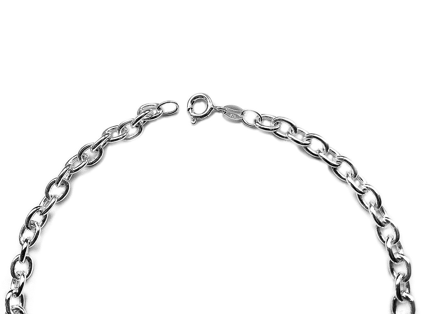 Designer Inspirations Boutique 8" Inch Mens Sterling Silver Belcher Chain Bracelet - 8" Inch Thick Link Chain Bracelet - 8 Grams